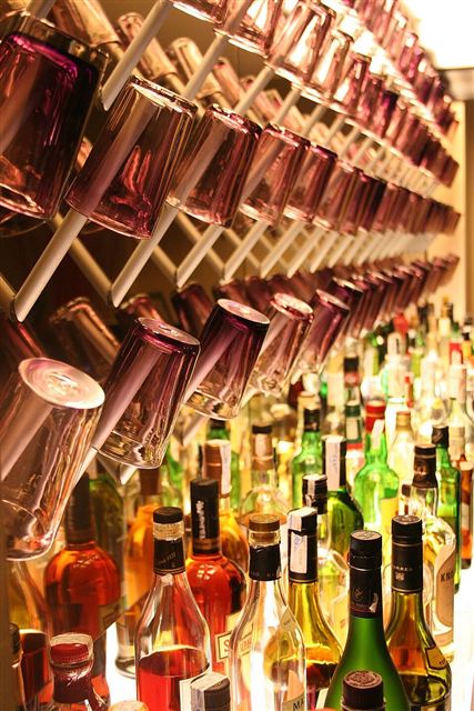 Representative photo: Bar counter and bottles. Not this venue.