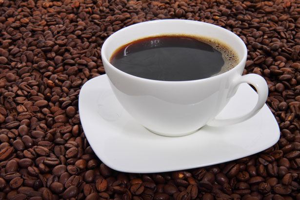 Representative photo: Coffee cup surrounded by beans. Not this venue.