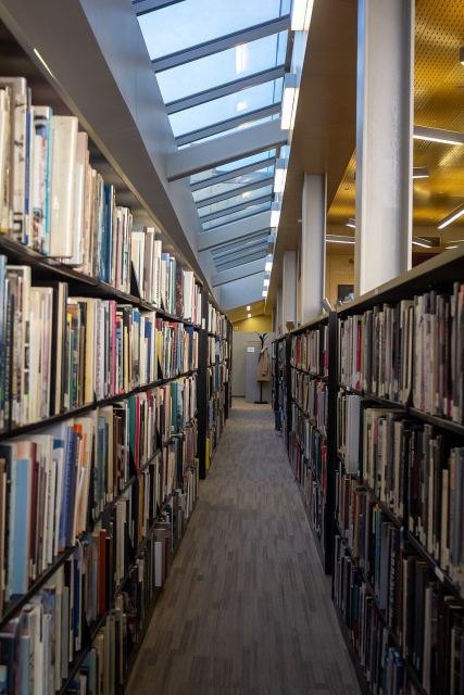 Representative photo: Mary R. Schiff Library & Archives bookshelves, January 2019 (2). Not this event.