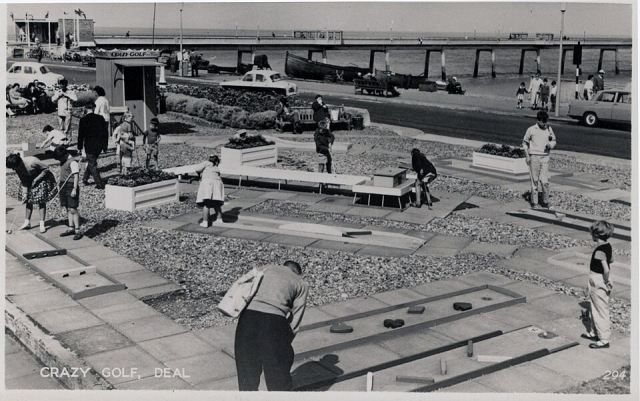 Representative photo: Crazy Golf in Front of the Pier, c. 1960s. Not this venue.