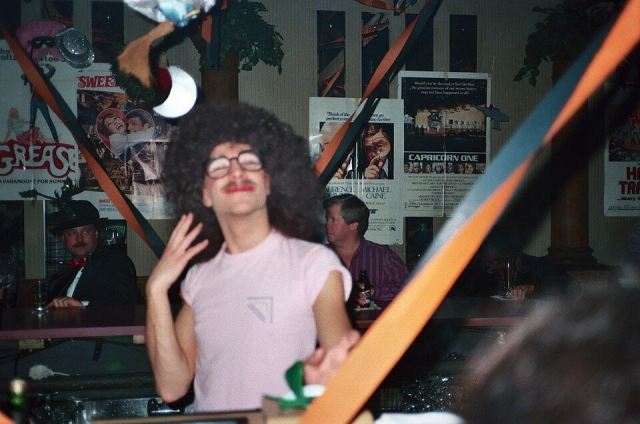 Representative photo: Interior of Madison Square, a gay bar Rock Island, IL. Not this venue.