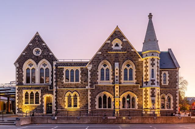 Representative photo: Christchurch Arts Centre, Christchurch, New Zealand. Not this venue.