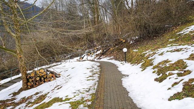 Representative photo: Zapopradzie Spa Park in Muszyna, walking path, Muszyna, Poland. Not this venue.