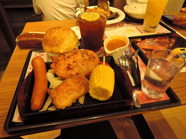 Representative photo: Grilled mixed steaks in dinner. Not this venue.