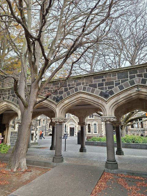 Representative photo: Christchurch Arts Centre arches May 2025. Not this venue.