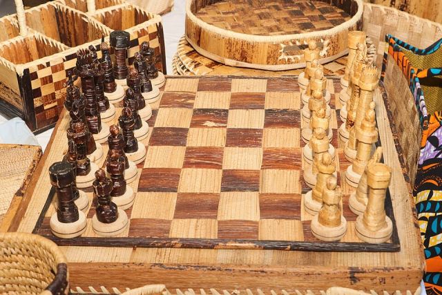Representative photo: Banana fibre Chess board 02. Not this event.