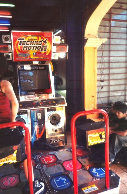 Representative photo: Techno-Motion Arcade Dance Video Game. Not this venue.