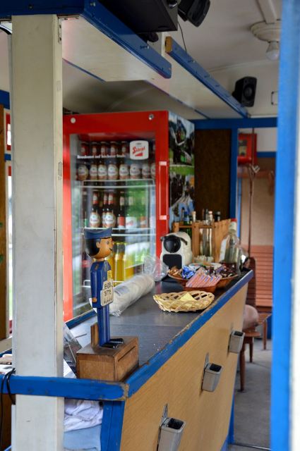 Representative photo: Interior of the Taurachbahn bar car, Mauterndorf, 2023. Not this venue.