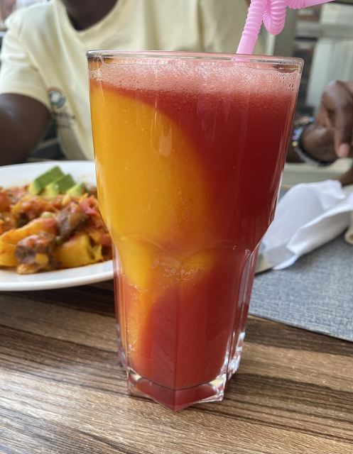 Representative photo: Cocktail of passion fruit juice and watermelon juice in a glass. Not this venue.