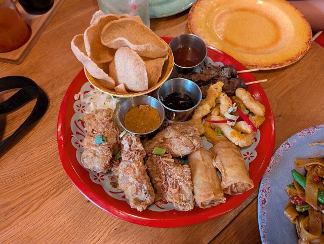 Representative photo: Classic Platter for 2 - Rosa's Thai 2025-07-22. Not this venue.