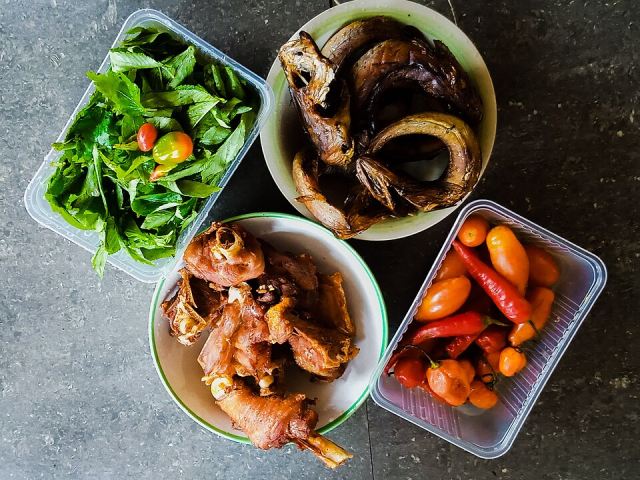 Representative photo: Bowls of African Food Ingredients. Not this venue.