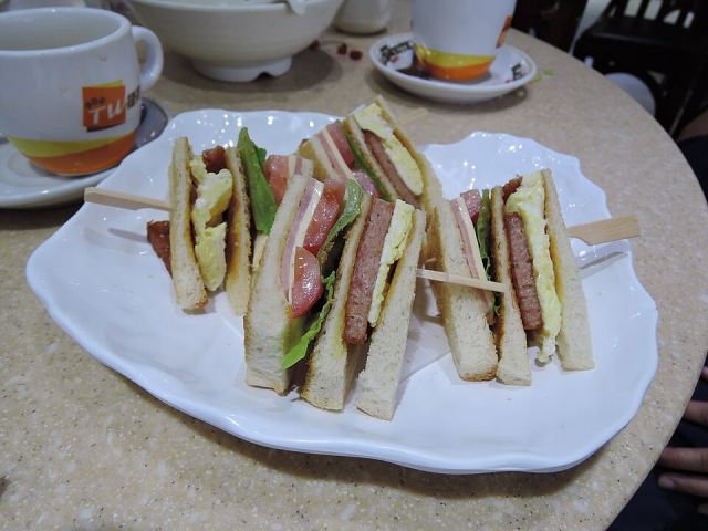 Representative photo: Club sandwiches in hong kong. Not this venue.