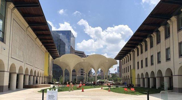 Exterior grounds and plaza by Snøhetta at the Blanton Museum of Art in Austin--photo by Steven Saylor
