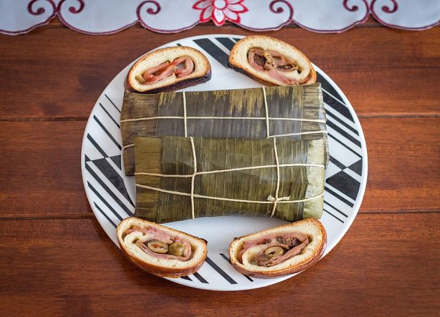 Representative photo: Hallacas con pan de jamon, Venezuelan food 2. Not this venue.