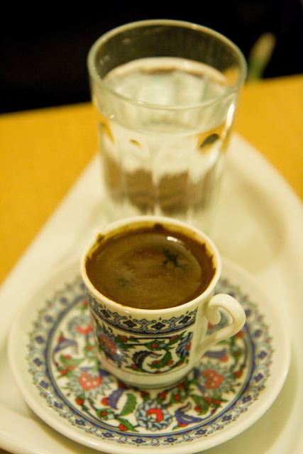 Representative photo: Turkish coffee in a traditional design cup. Not this venue.
