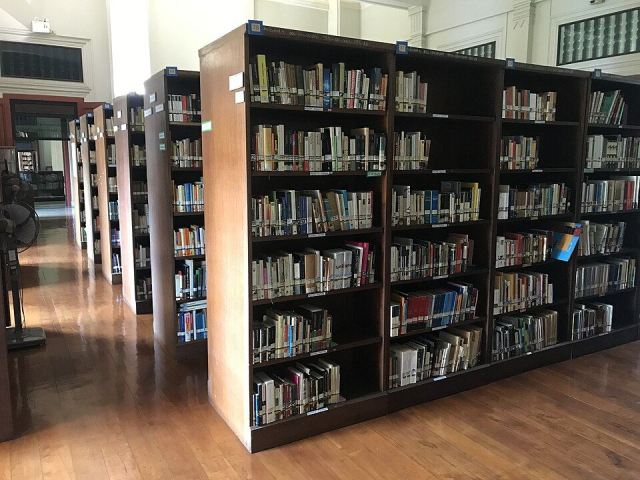 Representative photo: Bookshelves in Faculty of Arts Library, Chulalongkorn University. Not this event.