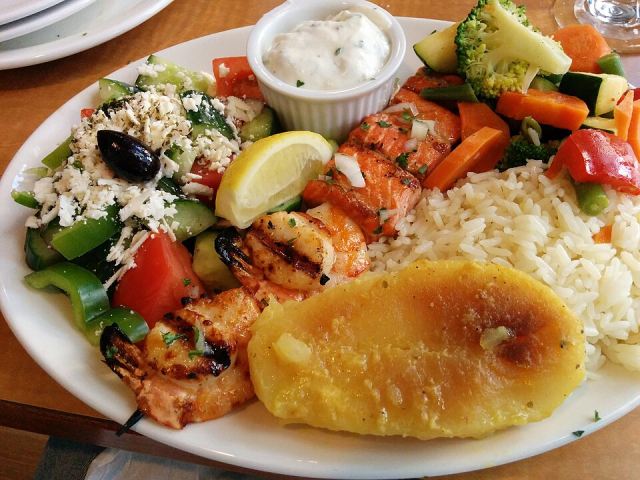 Representative photo: Greek food from Ramie's Greek Restaurant in Burnaby BC Canada -yum (15126323020). Not this venue.