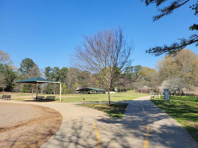Representative photo: Walking path in Blackburn Park, Brookhaven GA. Not this venue.