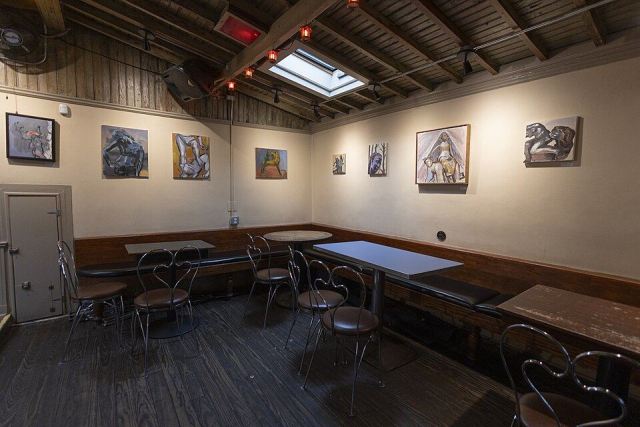 Representative photo: Sunny's Bar Interior Seating Area. Not this venue.