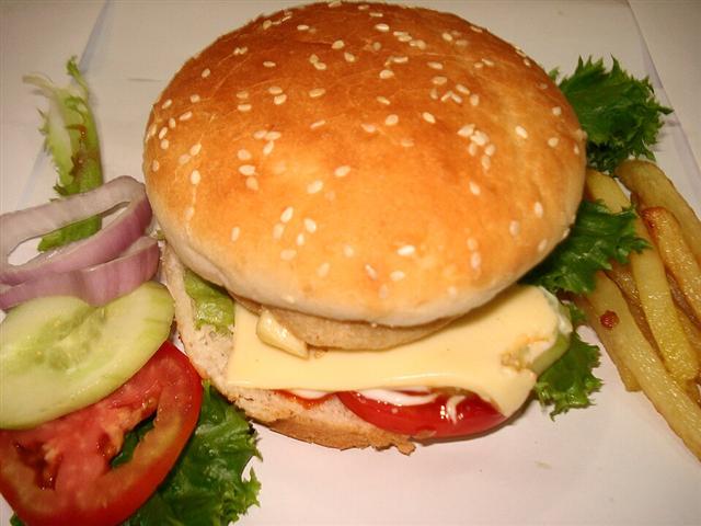 Representative photo: Burger. Not this venue.