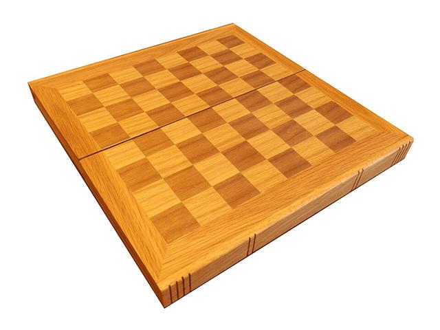 Representative photo: Wooden chessboard. Not this event.