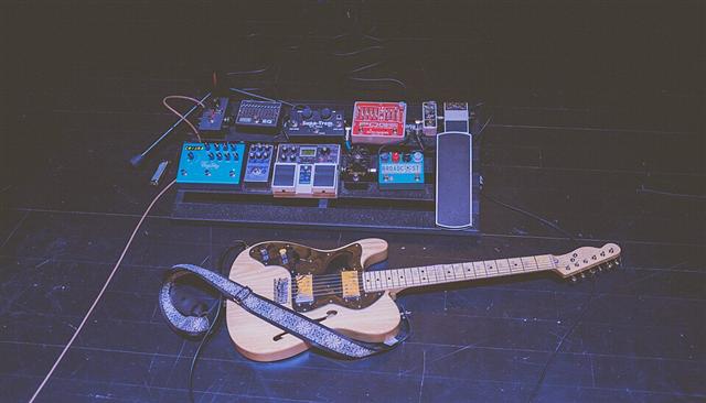 Representative photo: Musical instruments and stage equipment. Not this event.