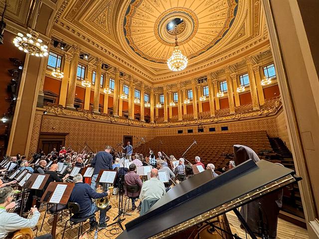 Representative photo: Orchestra and concert hall. Not this event.