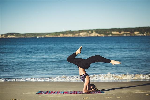 Representative photo: Yoga practice and mats. Not this event.